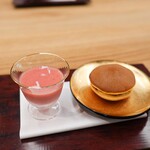 Yukimoto - 紅ほっぺのスムージー　蕗の薹のどら焼き