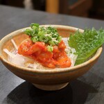 地どり炭火焼 鳥まる - こだわりのチャンジャ