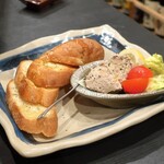 地どり炭火焼 鳥まる - 白肝のパテ