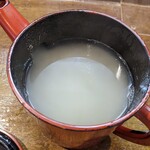 なかむら庵 - トロっとしたそば湯♪