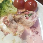 キッチン ブルー グローブ - うーむ、・・ソースを味わえない・・