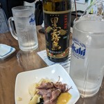 三四味屋 - お通しのホタルイカ/筍