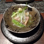 玉峰館 - イトヨリダイのスープ仕立て