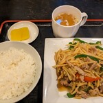中国料理 廣河 - チンジャオロース定食