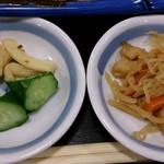 Marutomi Shokudou - 丸富食堂 ＠池袋 定食に付く切干大根の煮物と漬物
