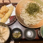 金亀庵 - 鶏ちくざるそば(ランチ/蕎麦大盛)