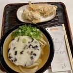 うどん 丸香 - 丸天うどん温＋かしわ天