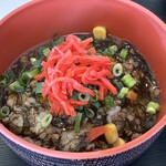 海人食堂 - 初めてのモズク丼　見た目通りのお味