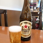 炙緑焼考庄 - 瓶ビール（サッポロラガービール）