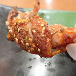 炙緑焼考庄 - 牛蛙１（カエルのクミン炙り）※孜然多め