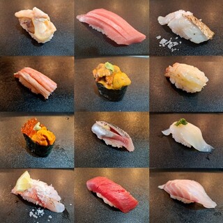 所有寿司订购价格为每件 70 日元起。