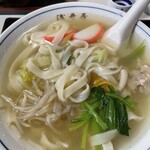 浅井屋 - きしめんの麺、モチモチ
