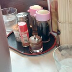 手作り鉄鍋餃子 双龍 - 味変アイテム達…。