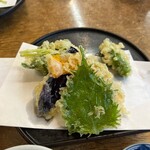 そば処 湧水 - 野菜天ぷら