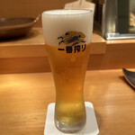 いちりん - 生ビール　キリン一番搾り