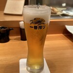 いちりん - 生ビール　キリン一番搾り