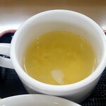 ぼん天 - 玉子、玉ねぎ、コーンが入ったスープ