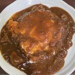カイノ珈琲工房 - 手づくりカレー（半熟目玉焼き入）700円（普通サイズ）