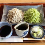 手打ちそば 梅蕎麦 - 二色せいろ