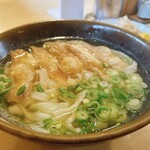 Hagakure Udon - ごぼう天うどん、やわやわ麺にサクサクごぼう天。