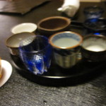 日本料理 幸庵 - お酒を変えるたびにお猪口を選ぶ楽しみ