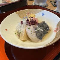 輪久 - 鰆　筍　長茄子の煎り出汁