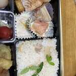 ひたち野いしざき - ポテサラ　湯葉　梅水晶　焼き魚