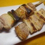 Ginza Enishi - 知床鶏　ももねぎ、豚串