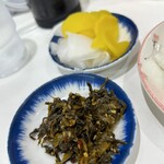 長浜ラーメン 一心亭 - 漬物のアップ