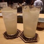 焼き鳥 茂 東桜 - あらごしレモンサワー