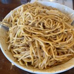 麺処 あんかつ - まぜ終えたところです。