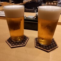 焼き鳥 茂 東桜 - 生ビール(ヱビスビール)