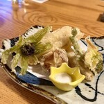 炭焼うな富士 - 穴子と山菜の天婦羅
