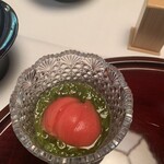 柳生の庄 - アメーラトマト　めかぶ酢の物