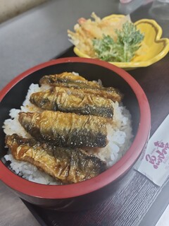 h Gyosantei - イワシの蒲焼丼天ぷらセット