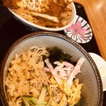 Sobadokoro Houkiya - カツ丼と冷やしたぬきのセット
