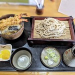 泉蕎庵　とみた - もりそば小天丼セット