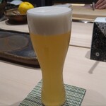 鮨 銀座 おのでら - 生ビール