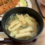 Resutorammurayamatei - 竹の子と油揚げの味噌汁