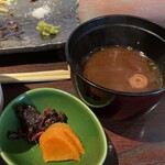 Nyu Matsusaka - 赤出汁と漬物