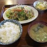 モンキー食堂 - 『野菜炒め定食』(税込650円)