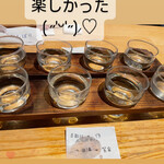 くずし割烹　ZUTTO - 日本酒飲み比べ