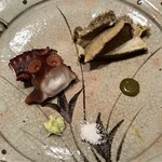 鮨 さかい - 煮だこ＋蒸しあわび