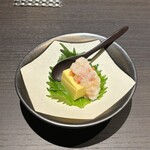 博多 かに福 - 卵豆腐ズワイガニ乗せ