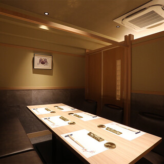 【完全個室有】落ち着いた店内で心ゆくまでご堪能下さい