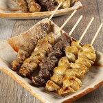 Assortment of 6 kinds Grilled skewer