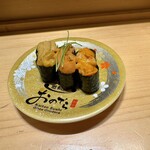 Kaitenzushi Ginza Onodera - 雲丹3貫　¥2,450