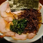 鷹乃家 - チャーシュー麺＋キクラゲ