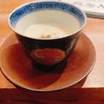 お料理 うち山 - 新玉ねぎの冷製茶碗蒸し