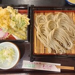 Hegisoba Wataya - へぎそば1人前/春野菜と山菜の天ぷら